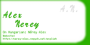 alex nerey business card